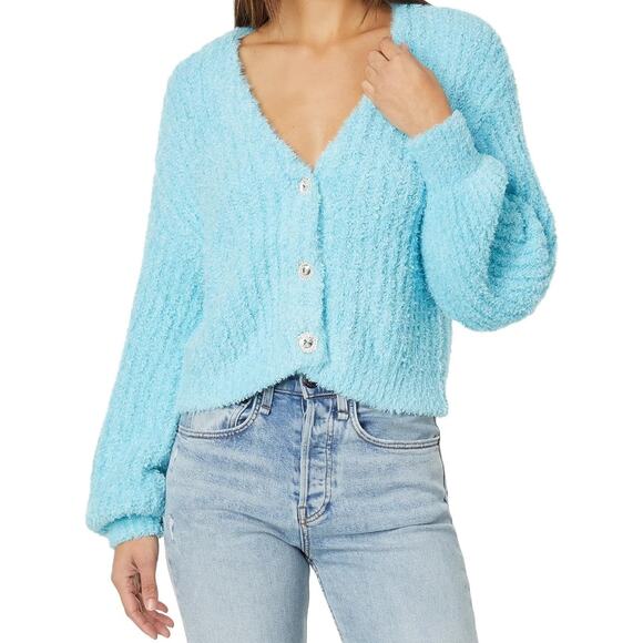 Show Me Your MuMu Sweaters - Show Me Your Mumu Clemmie Cardigan Blue Women’s Large Pastel Dopamine Dressing